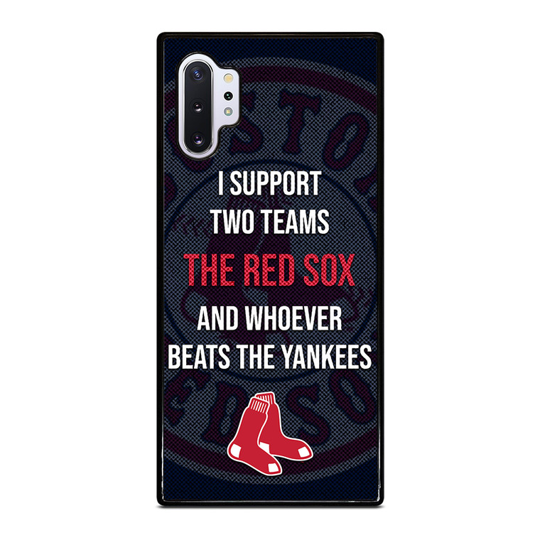 BOSTON RED SOX MLB BASEBALL BANTER FANS 2 Samsung Galaxy Note 10 Plus Case Cover