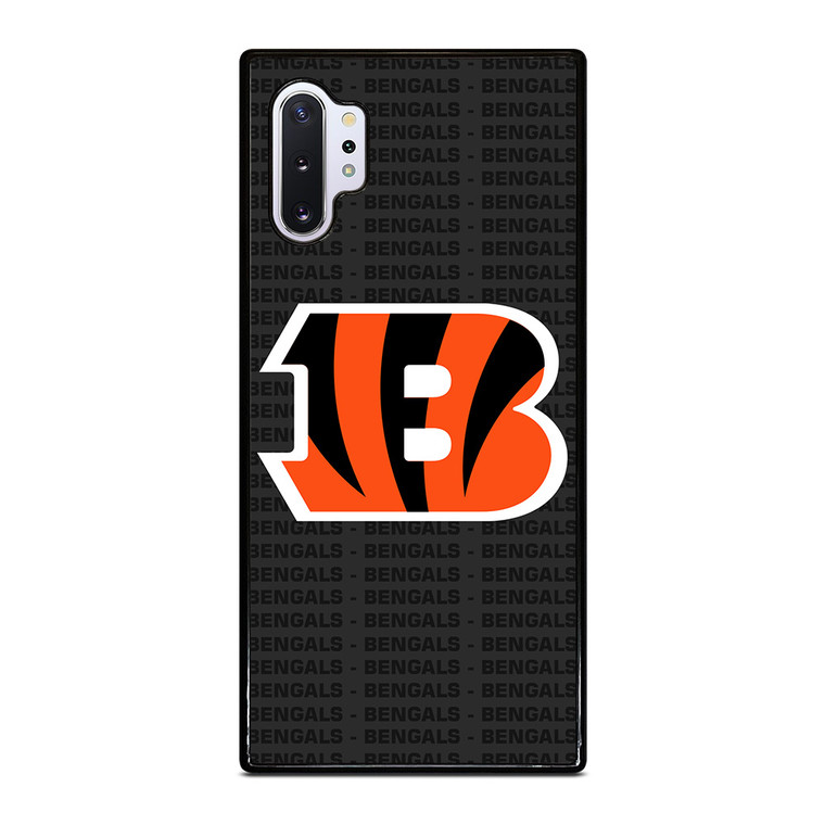 CINCINNATI BENGALS FOOTBALL TEXT Samsung Galaxy Note 10 Plus Case Cover