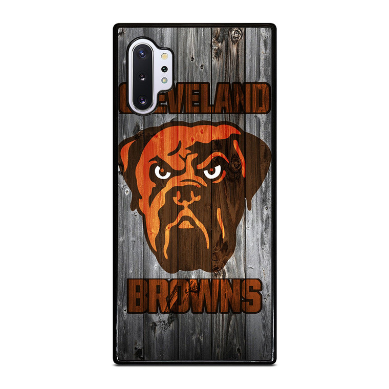 CLEVELAND BROWNS NFL FOOTBALL WOODEN LOGO Samsung Galaxy Note 10 Plus Case Cover