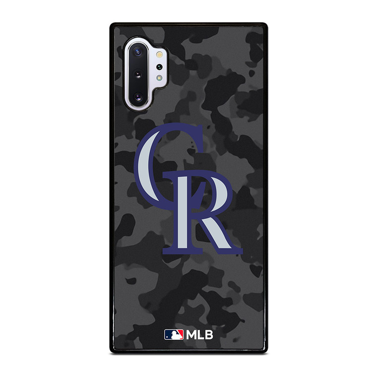 COLORADO ROCKIES BASEBALL BLACK CAMO Samsung Galaxy Note 10 Plus Case Cover