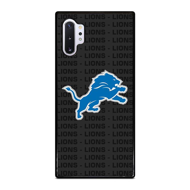 DETROIT LIONS FOOTBALL TEXT Samsung Galaxy Note 10 Plus Case Cover