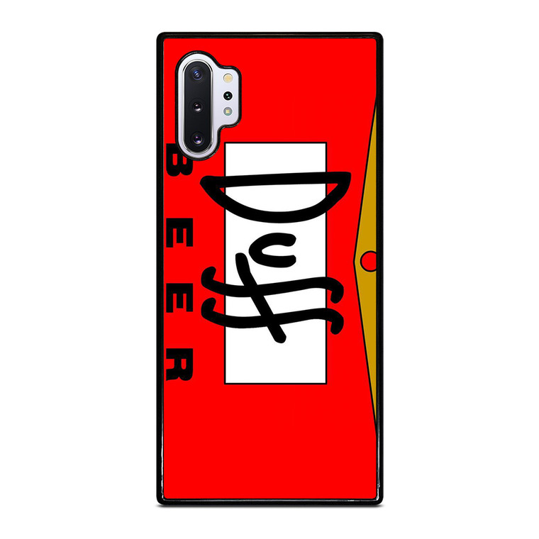 DUFF BEER THE SIMPSONS CARTOON Samsung Galaxy Note 10 Plus Case Cover
