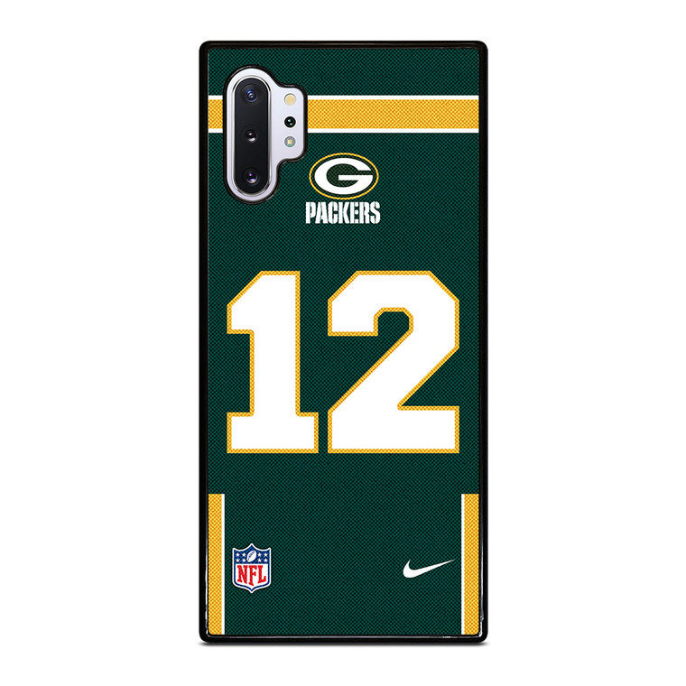 GREEN BAY PACKERS AARON RODGERS 12 NFL NIKE Samsung Galaxy Note 10 Plus Case Cover
