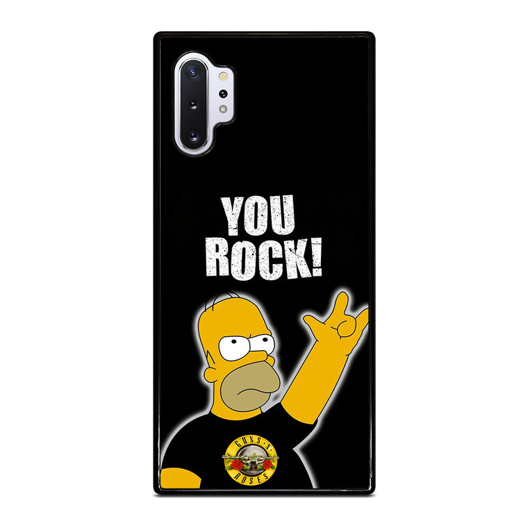 GUNS N ROSES ROCK HOMER SIMPSONS Samsung Galaxy Note 10 Plus Case Cover