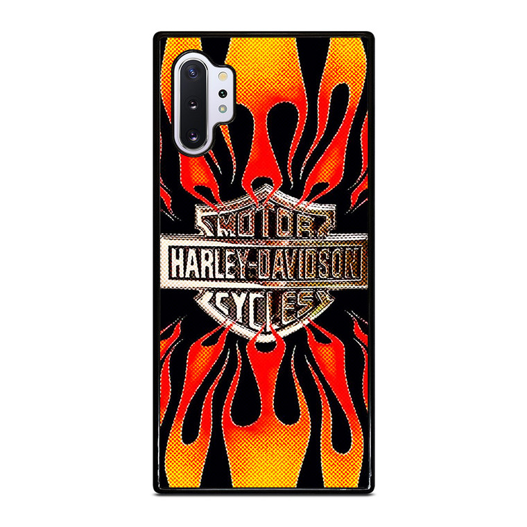 HARLAY DAVIDSON MOTOR FIRE LOGO Samsung Galaxy Note 10 Plus Case Cover