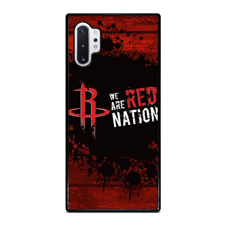HOUSTON ROCKETS NBA WE ARE RED NATION Samsung Galaxy Note 10 Plus Case Cover
