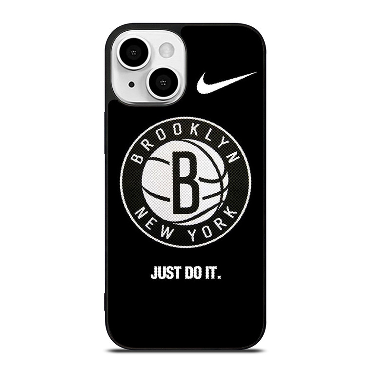 BROOKLYN NETS NBA BASKETBALL LOGO 3 iPhone 13 Mini Case Cover