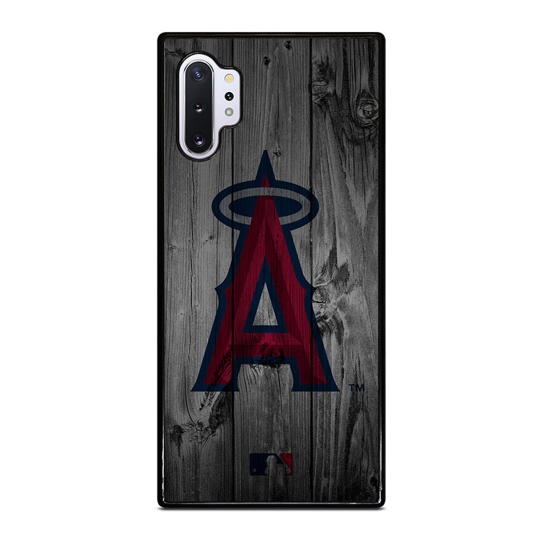 LOS ANGELES ANGELS BASEBALL MLB WOOD LOGO Samsung Galaxy Note 10 Plus Case Cover
