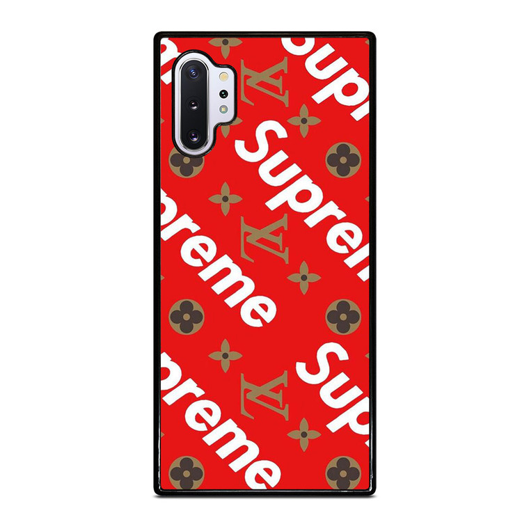 LOUIS VUITTON X SUPREME RED Samsung Galaxy Note 10 Plus Case Cover