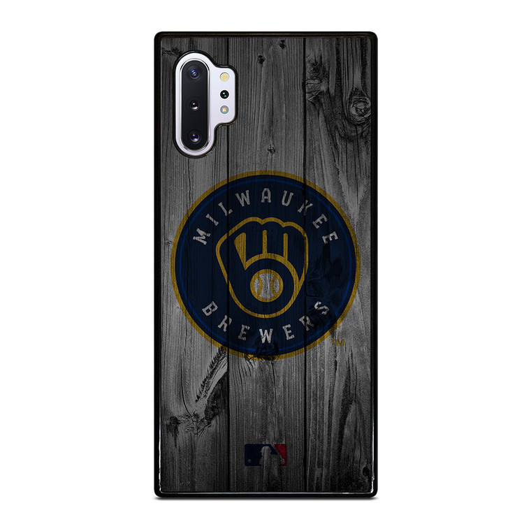 MILWAUKEE BREWERS BASEBALL MLB WOOD LOGO Samsung Galaxy Note 10 Plus Case Cover
