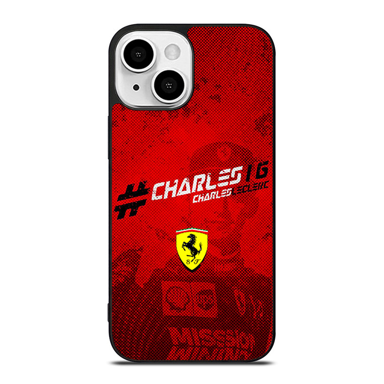 CHARLES LECLERC FERRARI FORMULA ONE F1 RACING 5 iPhone 13 Mini Case Cover