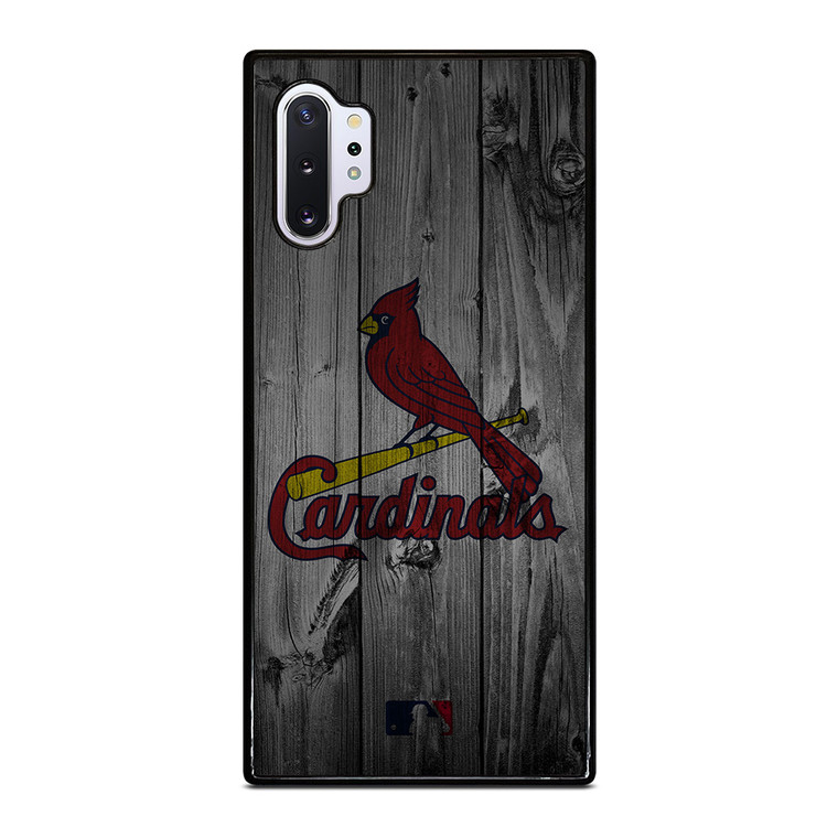 SAINT LOUIS CARDINALS BASEBALL MLB WOOD LOGO Samsung Galaxy Note 10 Plus Case Cover