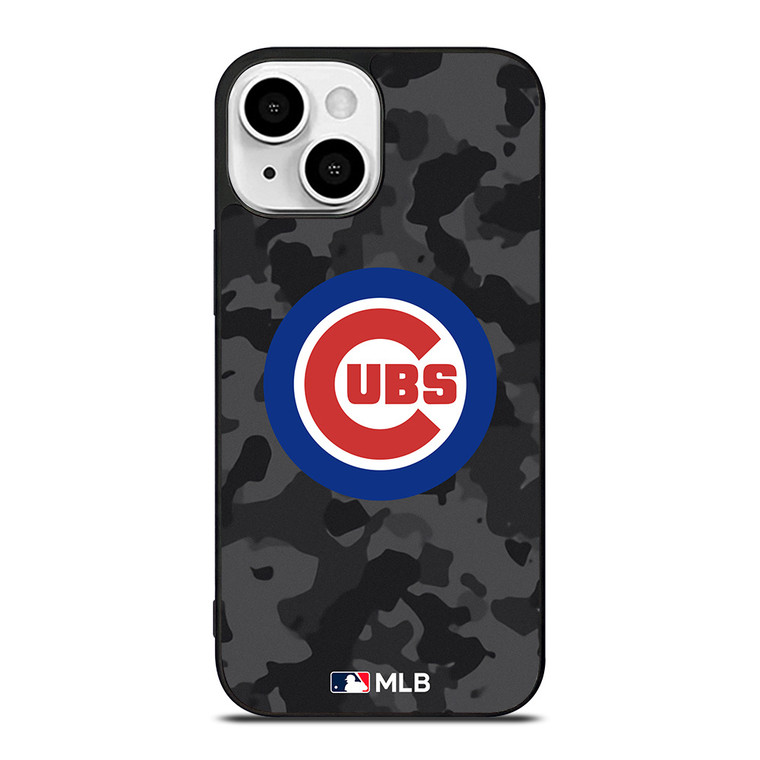 CHICAGO CUBS BASEBALL BLACK CAMO iPhone 13 Mini Case Cover