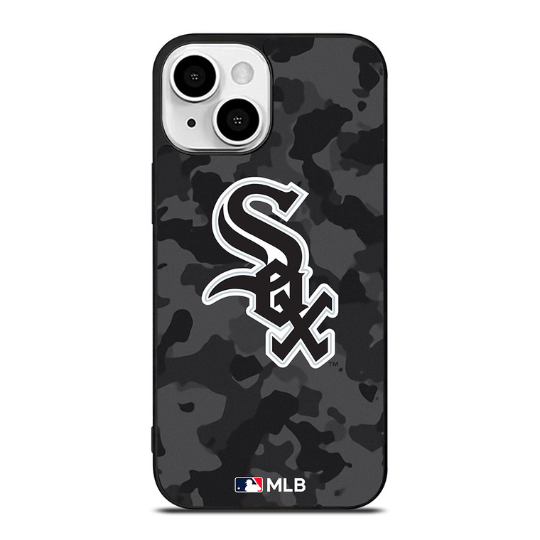 CHICAGO WHITE SOX BASEBALL BLACK CAMO iPhone 13 Mini Case Cover