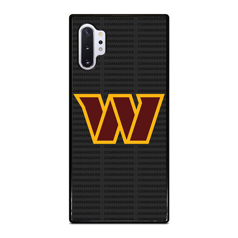 WASHINGTON COMMANDERS FOOTBALL TEXT Samsung Galaxy Note 10 Plus Case Cover