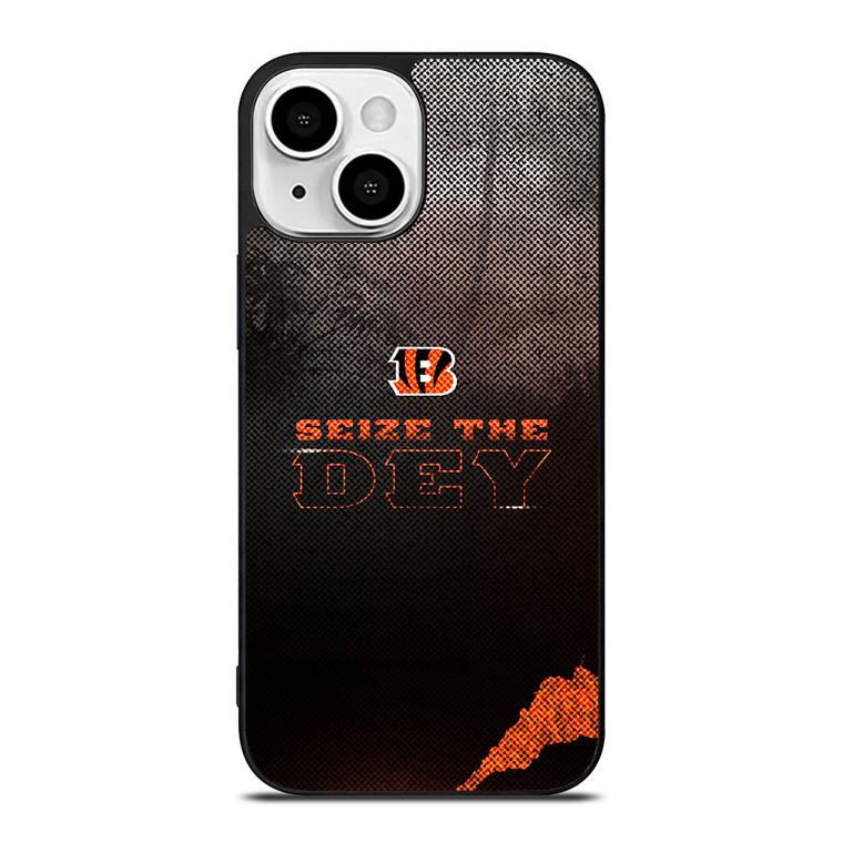 CINCINNATI BENGALS NFL FOOTBALL SEIZE THE DEY iPhone 13 Mini Case Cover
