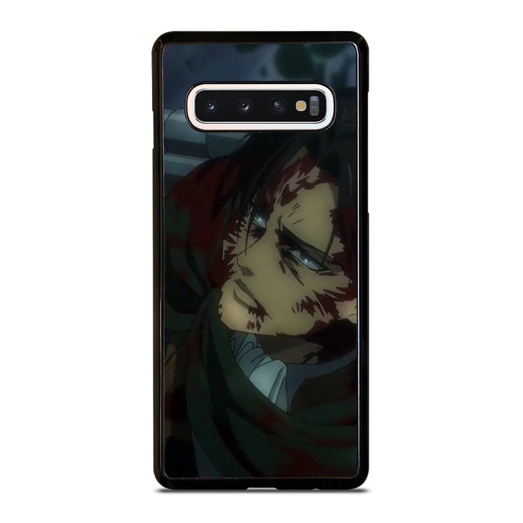 ATTACK ON TITAN LEVI ACKERMAN FIGHT Samsung Galaxy S10 Case Cover