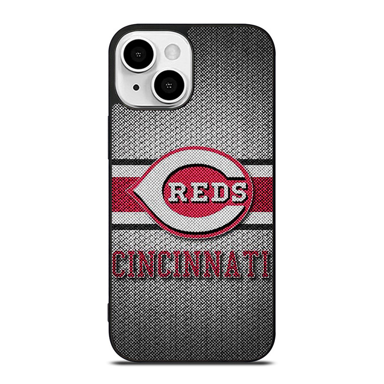 CINCINNATI RED MLB BASEBALL METAL iPhone 13 Mini Case Cover