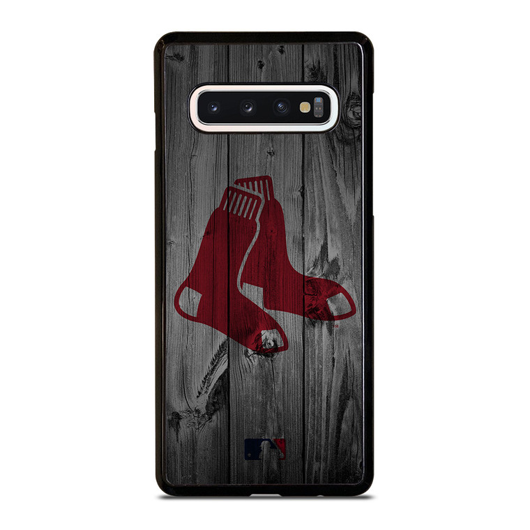 BOSTON RED SOX BASEBALL MLB WOOD LOGO Samsung Galaxy S10 Case Cover