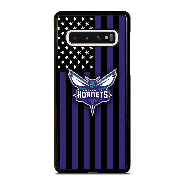 CHARLOTTE HORNETS NBA USA FLAG Samsung Galaxy S10 Case Cover