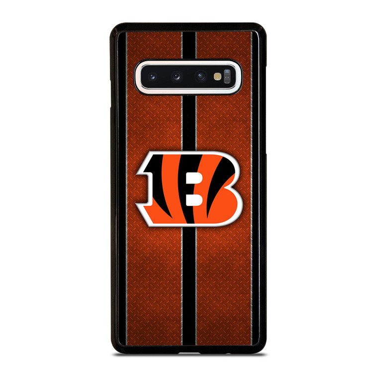 CINCINNATI BENGALS NFL METAL STRIPE Samsung Galaxy S10 Case Cover CINCINNATI BENGALS NFL METAL STRIPE Samsung Galaxy S10 Case Cover