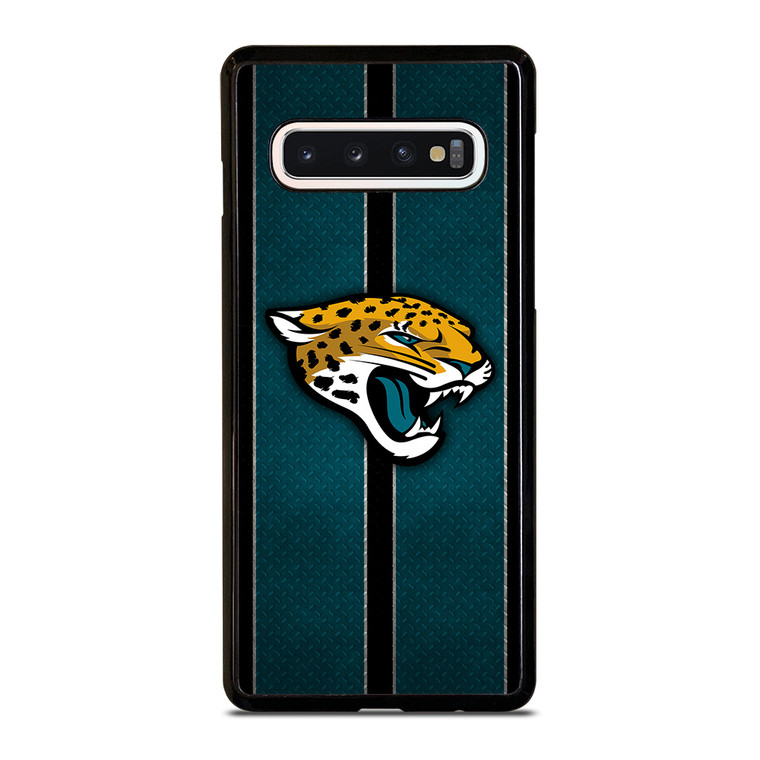 JACKSONVILLE JAGUARS NFL METAL STRIPE Samsung Galaxy S10 Case Cover
