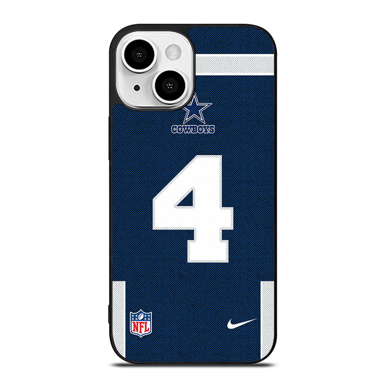 DALLAS COWBOYS DAK PRESCOTT 4 NFL NIKE iPhone 13 Mini Case Cover