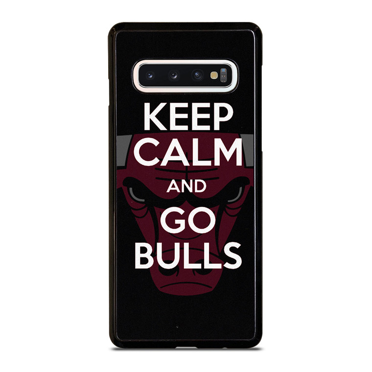 KEEP CALM AND GO CHICAGO BULLS Samsung Galaxy S10 Case Cover