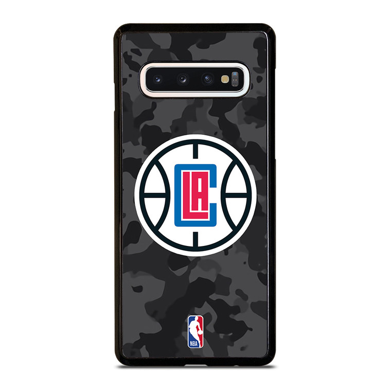 LOS ANGELES CLIPPERS BLACK CAMO Samsung Galaxy S10 Case Cover