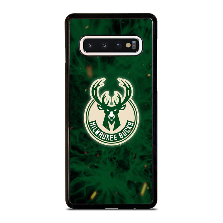 MILWAUKEE BUCKS BASKETBALL NBA FIRE Samsung Galaxy S10 Case Cover