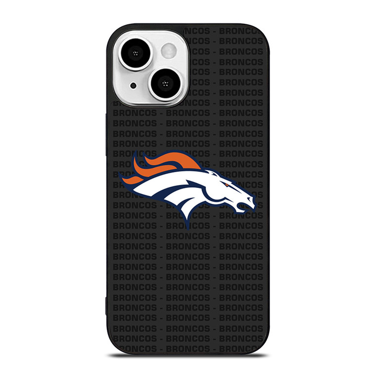 DENVER BRONCOS FOOTBALL TEXT iPhone 13 Mini Case Cover