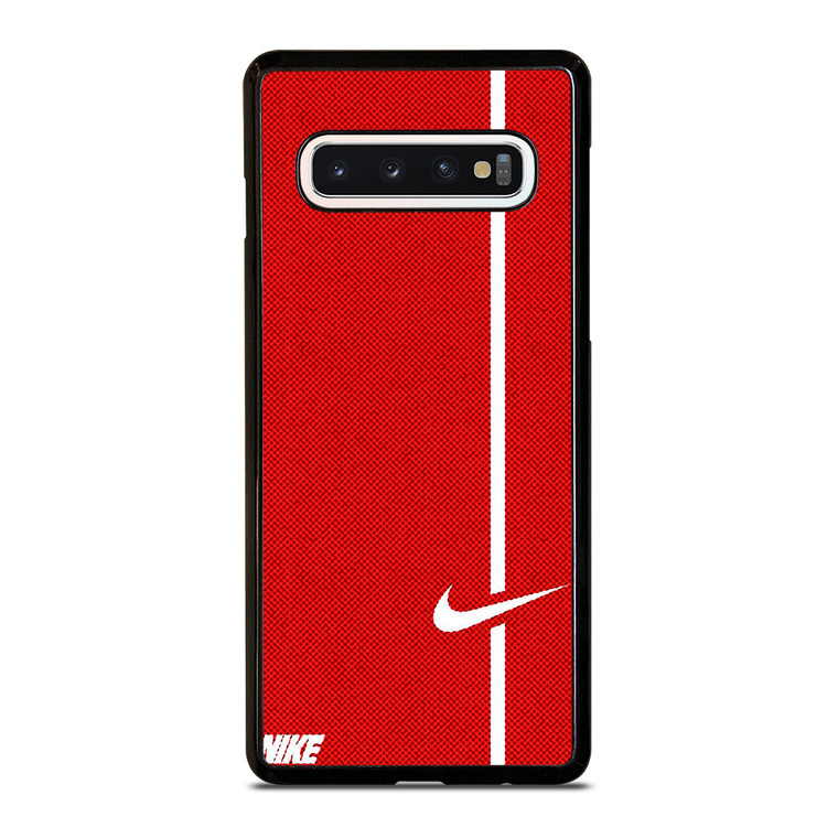 NIKE LOGO RED STRIPE Samsung Galaxy S10 Case Cover