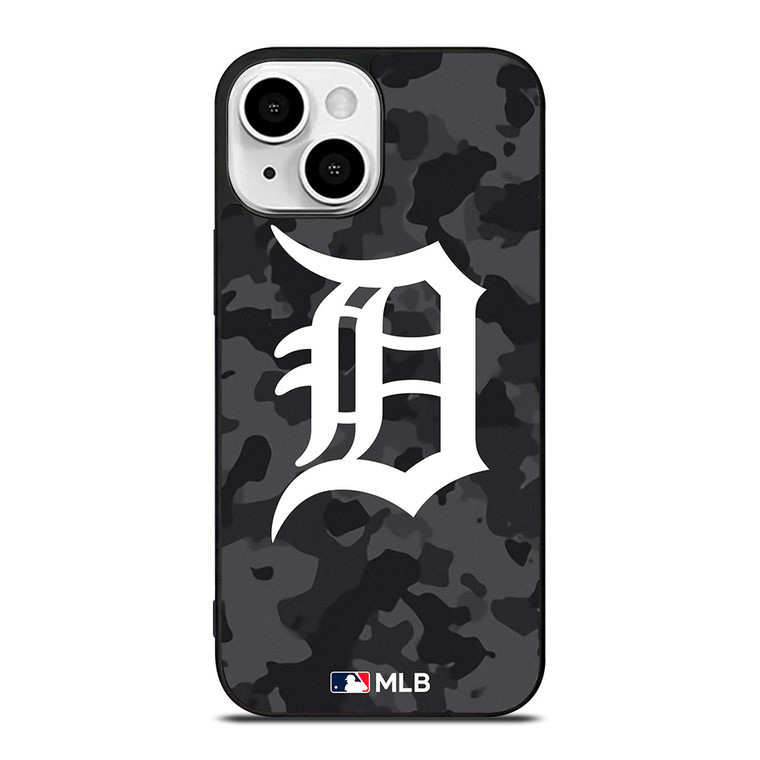 DETROIT TIGERS BASEBALL BLACK CAMO iPhone 13 Mini Case Cover