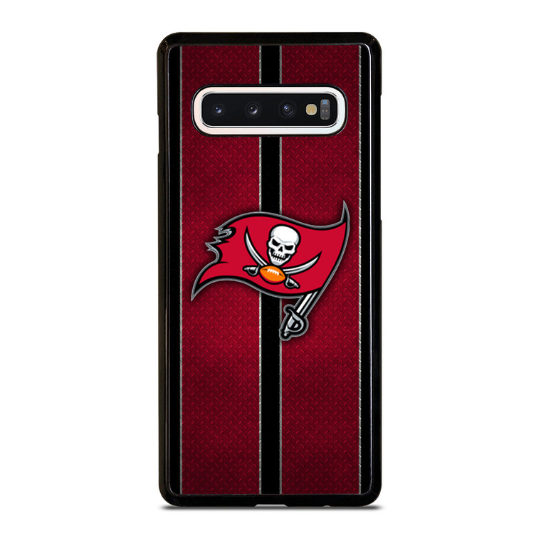 TAMPA BAY BUCCANEERS NFL METAL STRIPE Samsung Galaxy S10 Case Cover