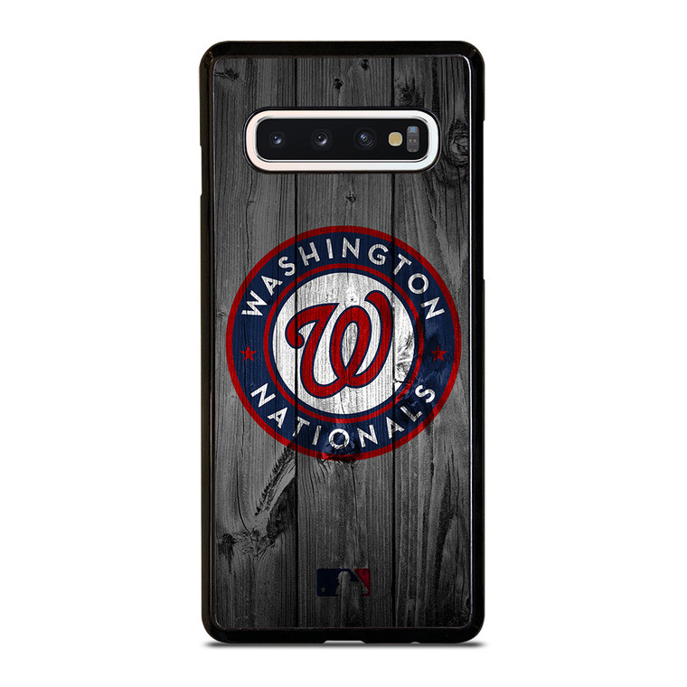 WASHINGTON NATIONALS BASEBALL MLB WOOD LOGO Samsung Galaxy S10 Case Cover