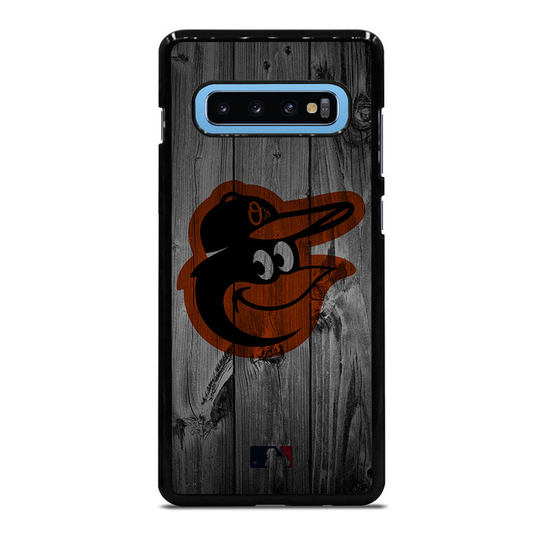 BALTIMORE ORIOLES BASEBALL MLB WOOD LOGO Samsung Galaxy S10 Plus Case Cover