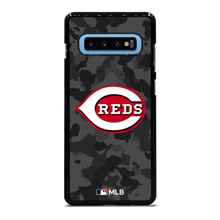 CINCINNATI REDS BASEBALL BLACK CAMO Samsung Galaxy S10 Plus Case Cover