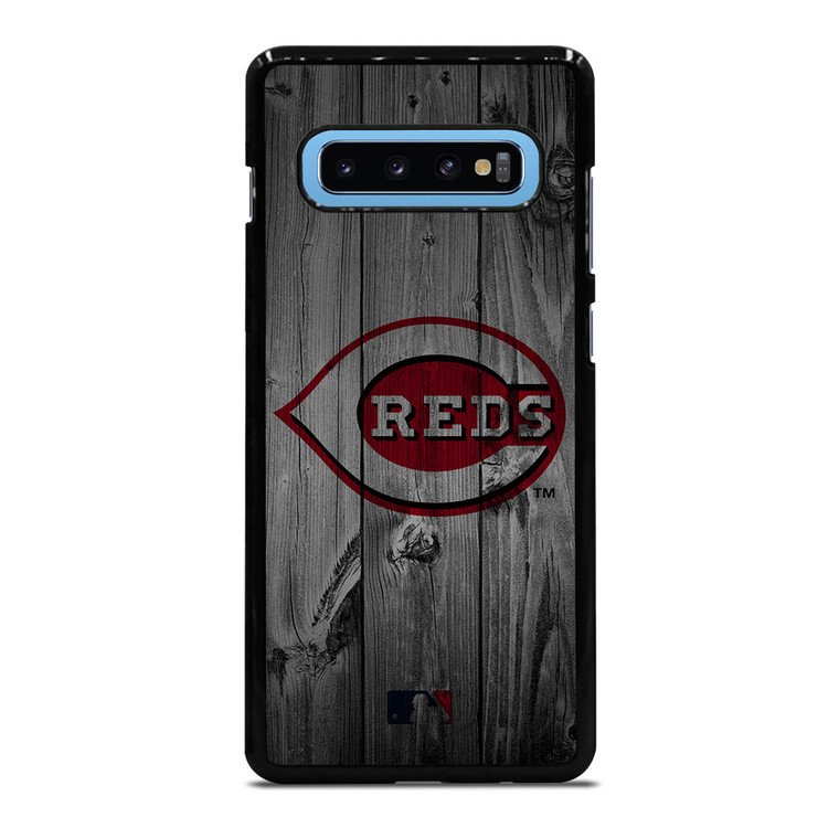 CINCINNATI REDS BASEBALL MLB WOOD LOGO Samsung Galaxy S10 Plus Case Cover