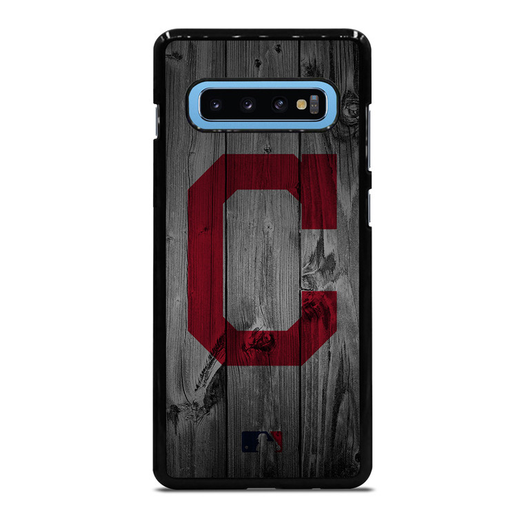 CLEVELAND GUARDIANS BASEBALL MLB WOOD LOGO Samsung Galaxy S10 Plus Case Cover