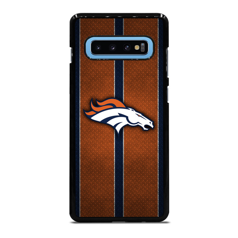 DENVER BRONCOS NFL METAL STRIPE Samsung Galaxy S10 Plus Case Cover