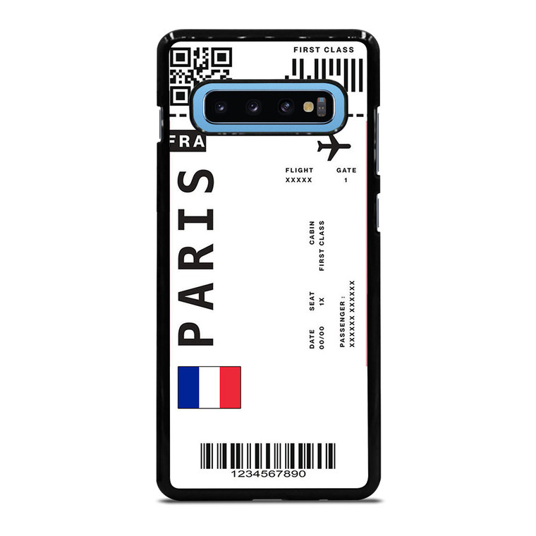 FLIGHT TICKETS FRANCE PARIS Samsung Galaxy S10 Plus Case Cover