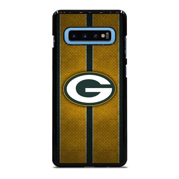 GREEN BAY PACKERS NFL METAL STRIPE Samsung Galaxy S10 Plus Case Cover