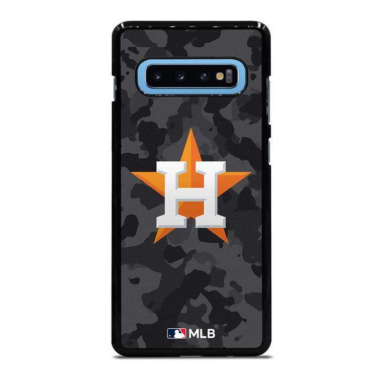 HOUSTON ASTROS BASEBALL BLACK CAMO Samsung Galaxy S10 Plus Case Cover