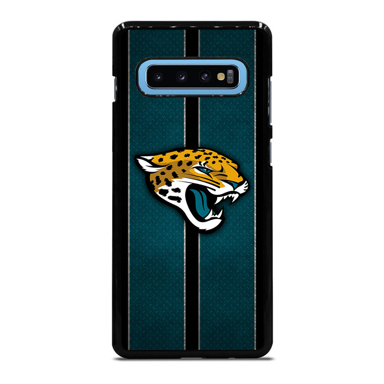 JACKSONVILLE JAGUARS NFL METAL STRIPE Samsung Galaxy S10 Plus Case Cover