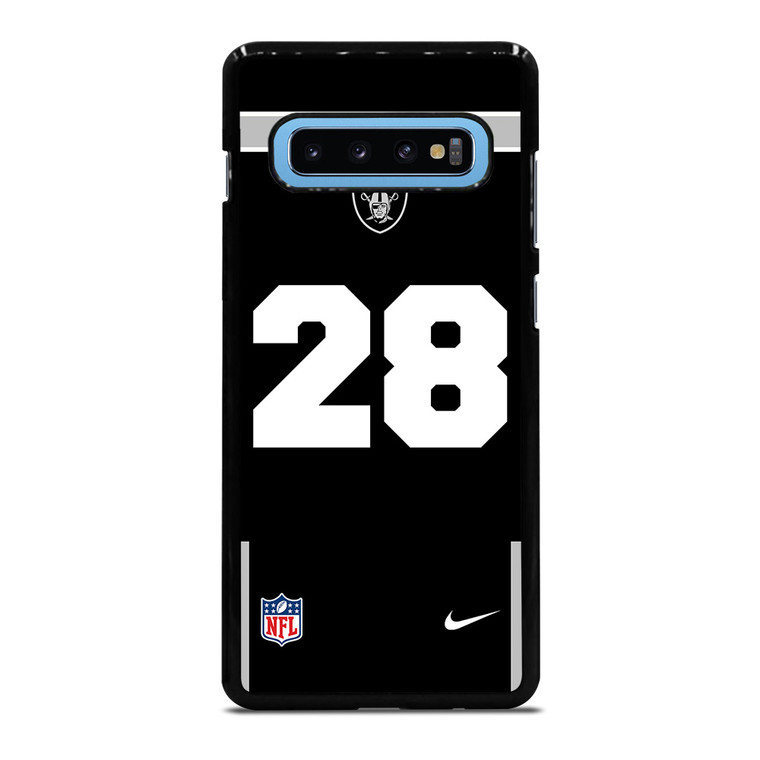 LAS VEGAS RAIDERS JOSH JACOBS 28 NFL NIKE Samsung Galaxy S10 Plus Case Cover