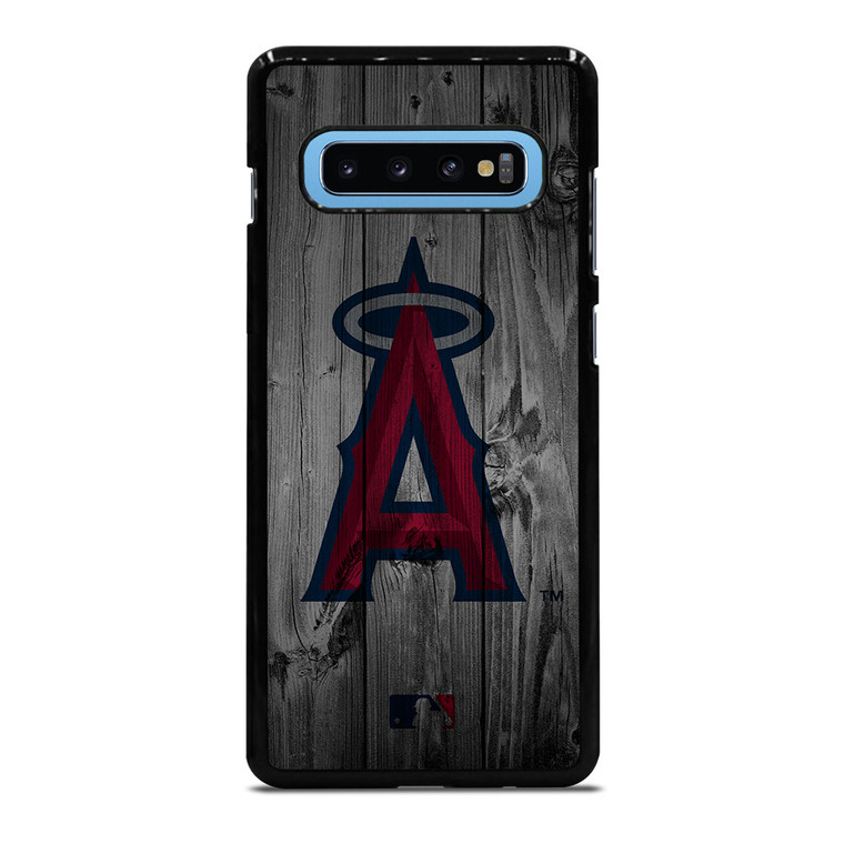 LOS ANGELES ANGELS BASEBALL MLB WOOD LOGO Samsung Galaxy S10 Plus Case Cover