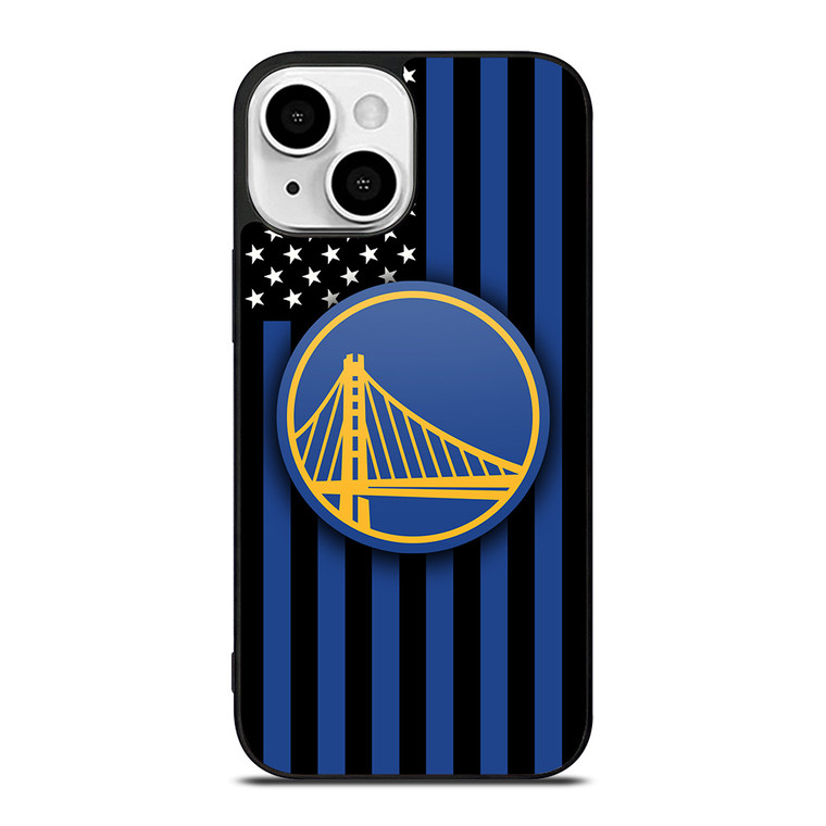 GOLDEN STATE WARRIORS NBA USA FLAG iPhone 13 Mini Case Cover