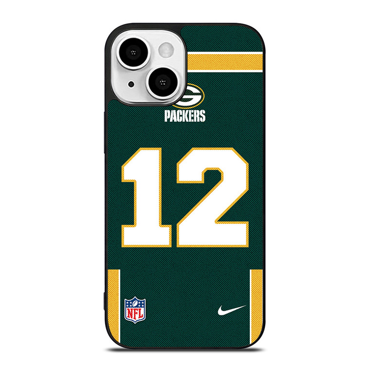 GREEN BAY PACKERS AARON RODGERS 12 NFL NIKE iPhone 13 Mini Case Cover