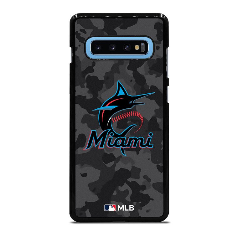 MIAMI MARLINS BASEBALL BLACK CAMO Samsung Galaxy S10 Plus Case Cover