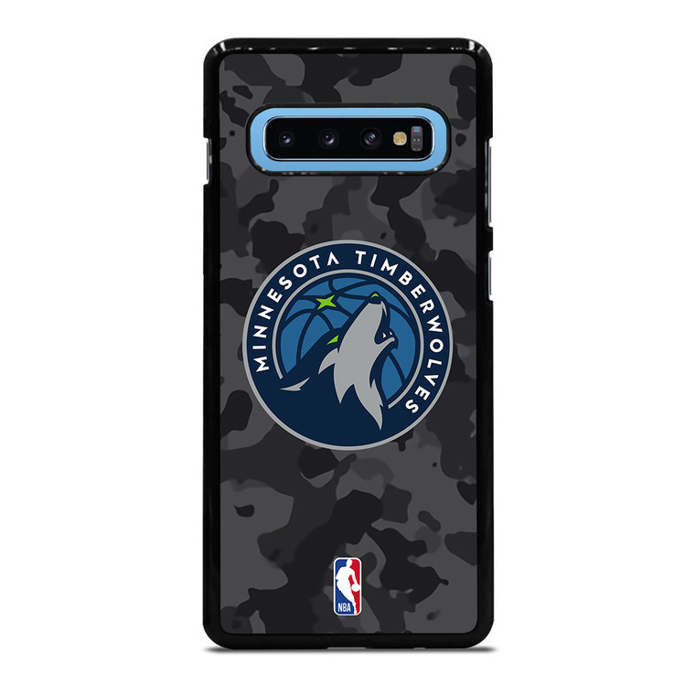 MINNESOTA TIMBERWOLVES BLACK CAMO Samsung Galaxy S10 Plus Case Cover